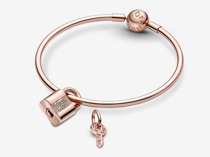Padlock & Key Dangle Charm