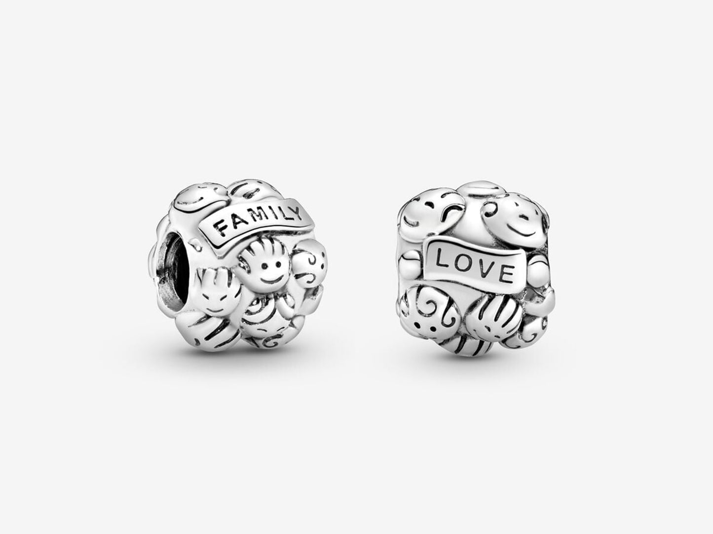 Family Smiley Face Charm