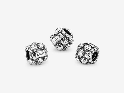 Family Smiley Face Charm