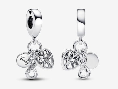 Family Infinity Triple Dangle Charm