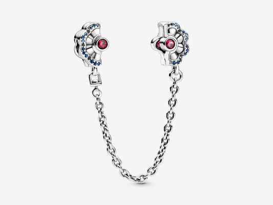 Fan-Shaped Safety Chain Charm