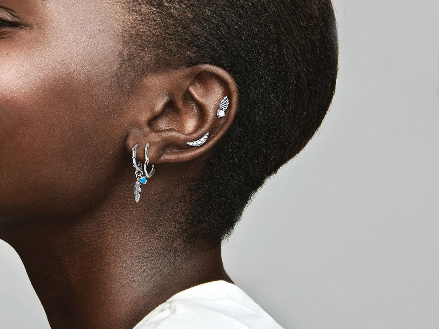 Feathered Love Circlet Earrings
