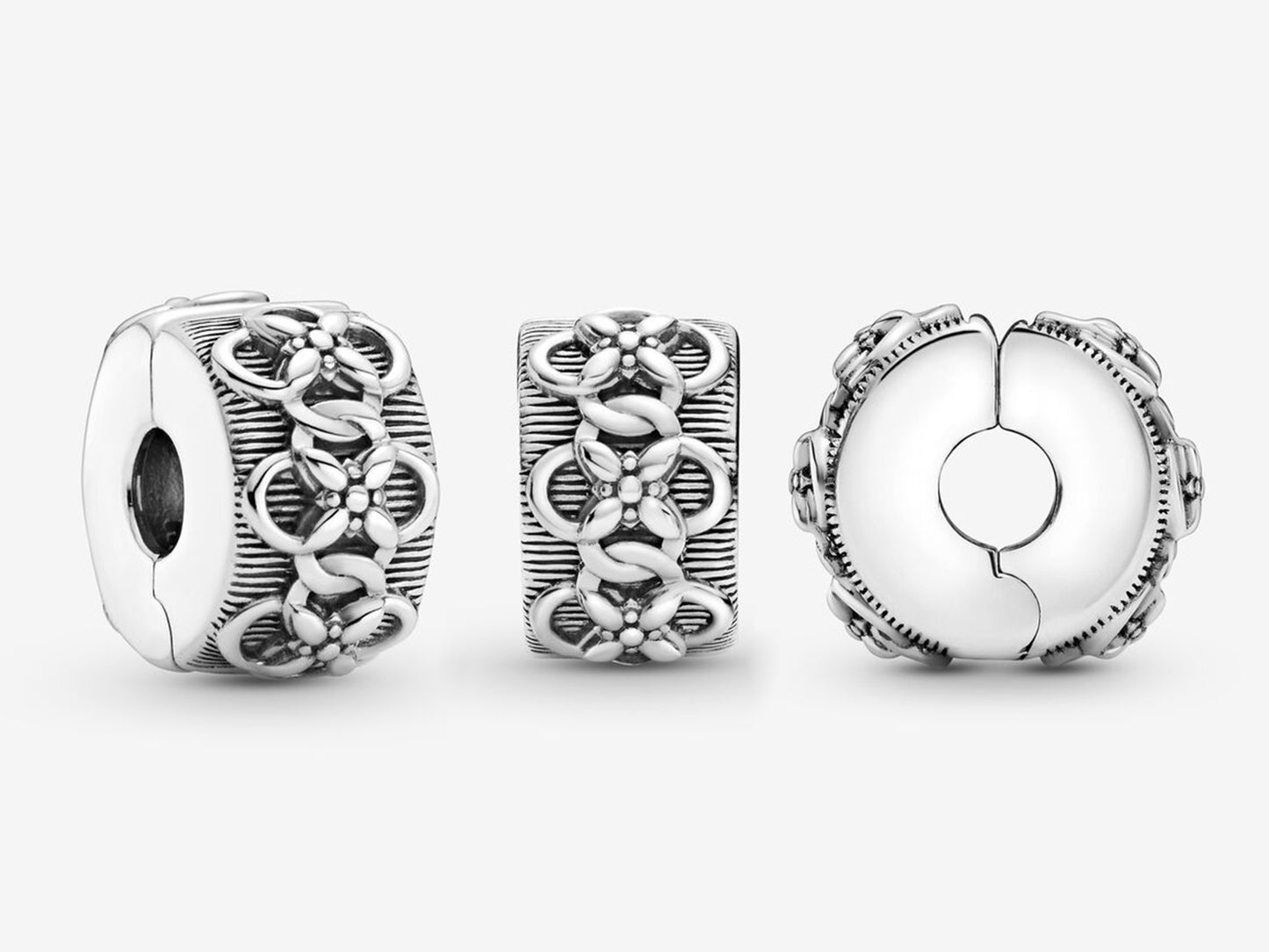 Floral Pattern Clasp Charm