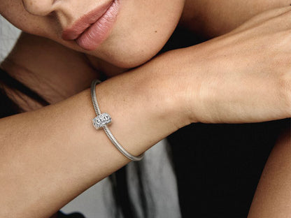 Floral Pattern Clasp Charm