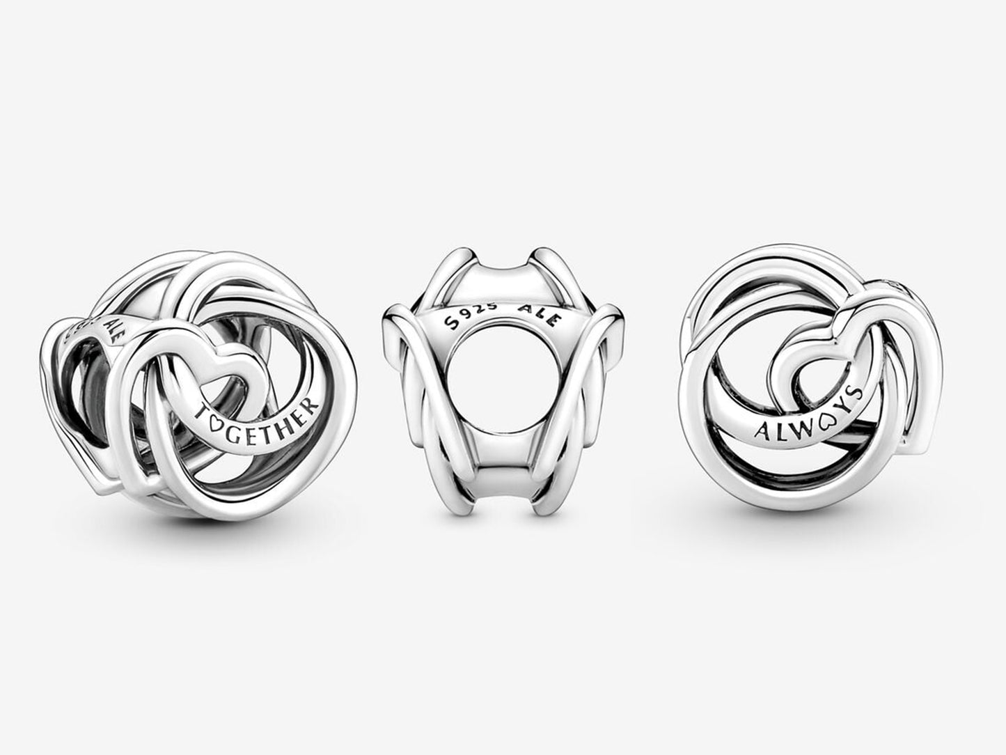 Family Always Encircled Heart Charm
