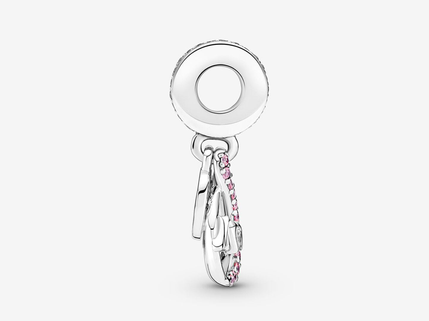 Mom Infinity Pavé Double Dangle Charm