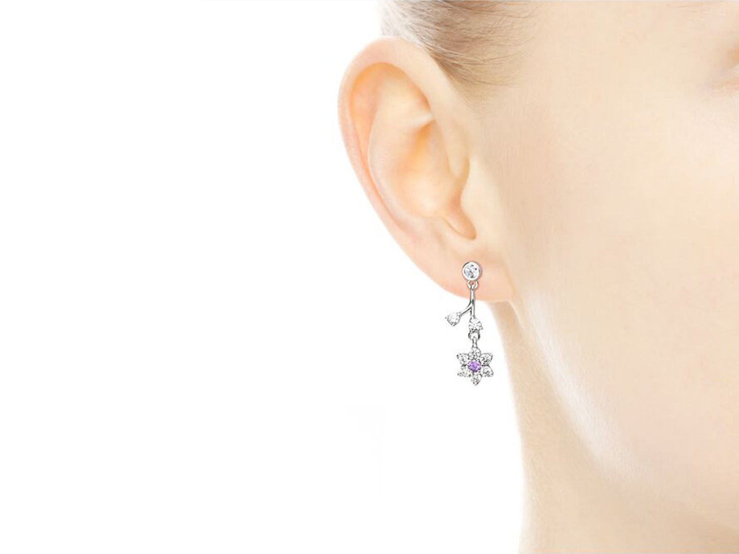 Forget-Me-Not Elegance Drop Earrings