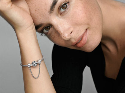Galaxy Star Cluster Safety Chain Charm