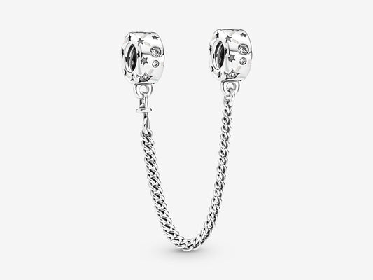 Galaxy Star Cluster Safety Chain Charm