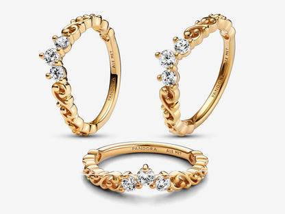 Regal Swirl Tiara Ring