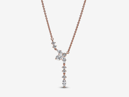 Sparkling Herbarium Cluster Drop Collier Necklace