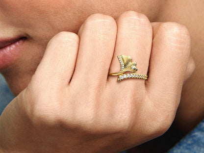 Ginkgo Dance Ring