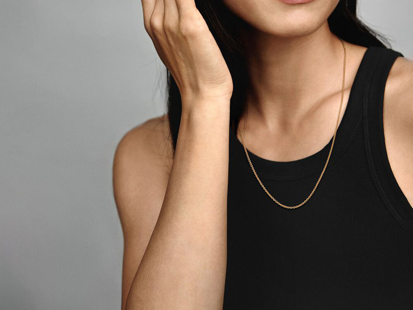 Gold-Plated Anchor Chain Charm