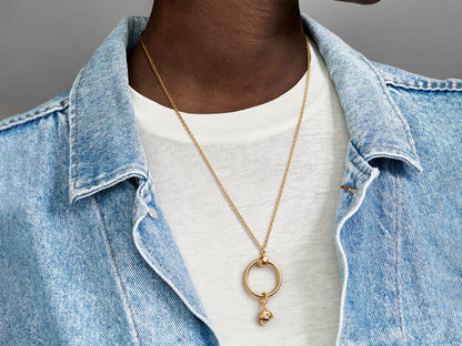 Gold-Plated Anchor Chain Charm