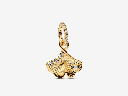 Gold-Plated Ginkgo Charm
