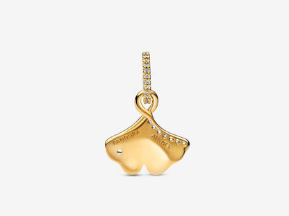 Gold-Plated Ginkgo Charm