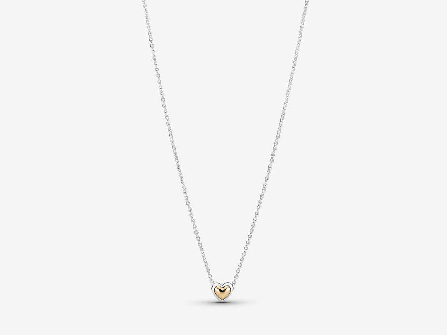 Gold Dome Heart Pendant