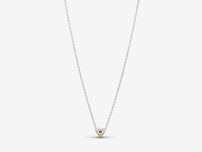 Gold Dome Heart Pendant