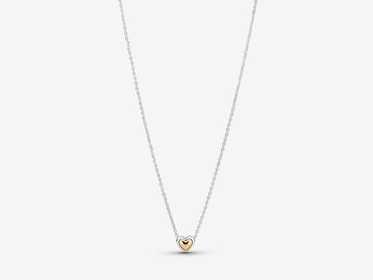 Gold Dome Heart Pendant
