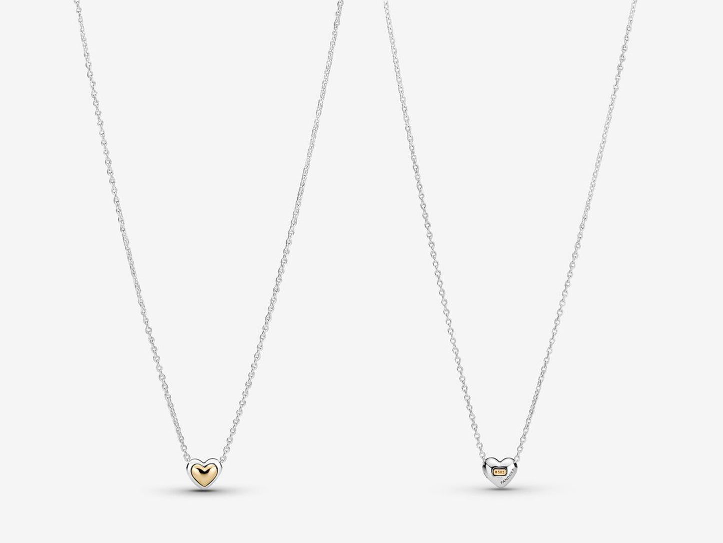 Gold Dome Heart Pendant