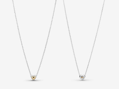 Gold Dome Heart Pendant