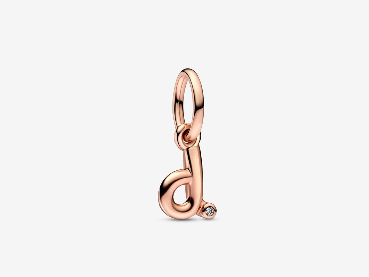 Letter D Script Alphabet Dangle Charm