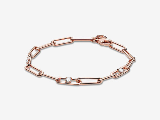 Link Chain & Stones Bracelet