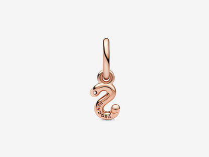 Letter S Script Alphabet Dangle Charm