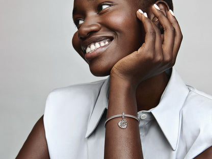 Two-Tone Family Tree Heart Charm