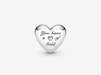 Golden Heart Charm