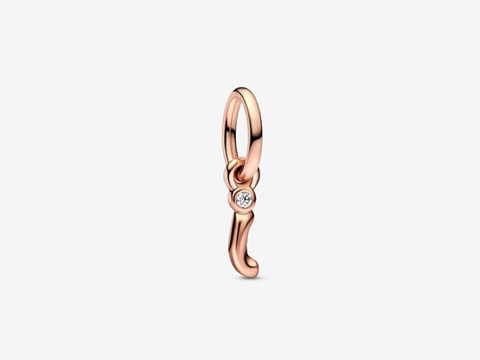 Letter I Script Alphabet Dangle Charm