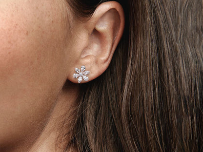 Sparkling Herbarium Cluster Stud Earrings