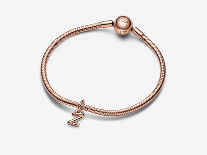 Letter Z Script Alphabet Dangle Charm