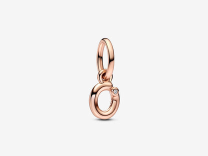 Letter O Script Alphabet Dangle Charm