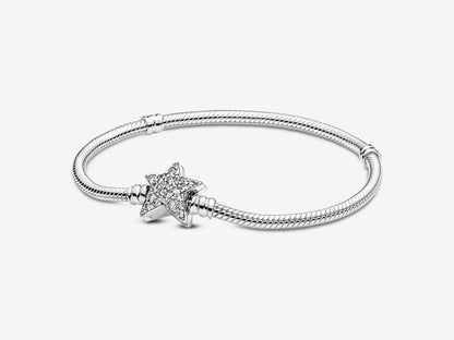 Asymmetric Star Clasp Snake Chain Bracelet