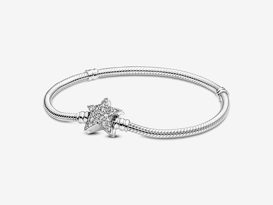 Asymmetric Star Clasp Snake Chain Bracelet