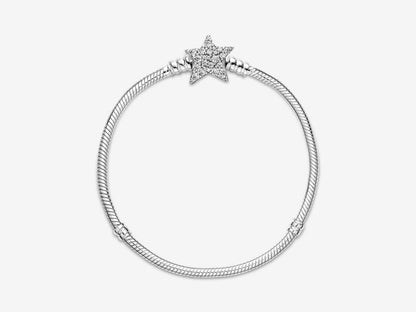 Asymmetric Star Clasp Snake Chain Bracelet