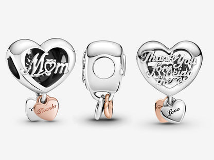 Thank You Mum Heart Charm