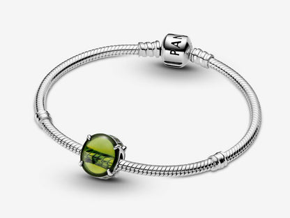 Green Oval Gem Charm