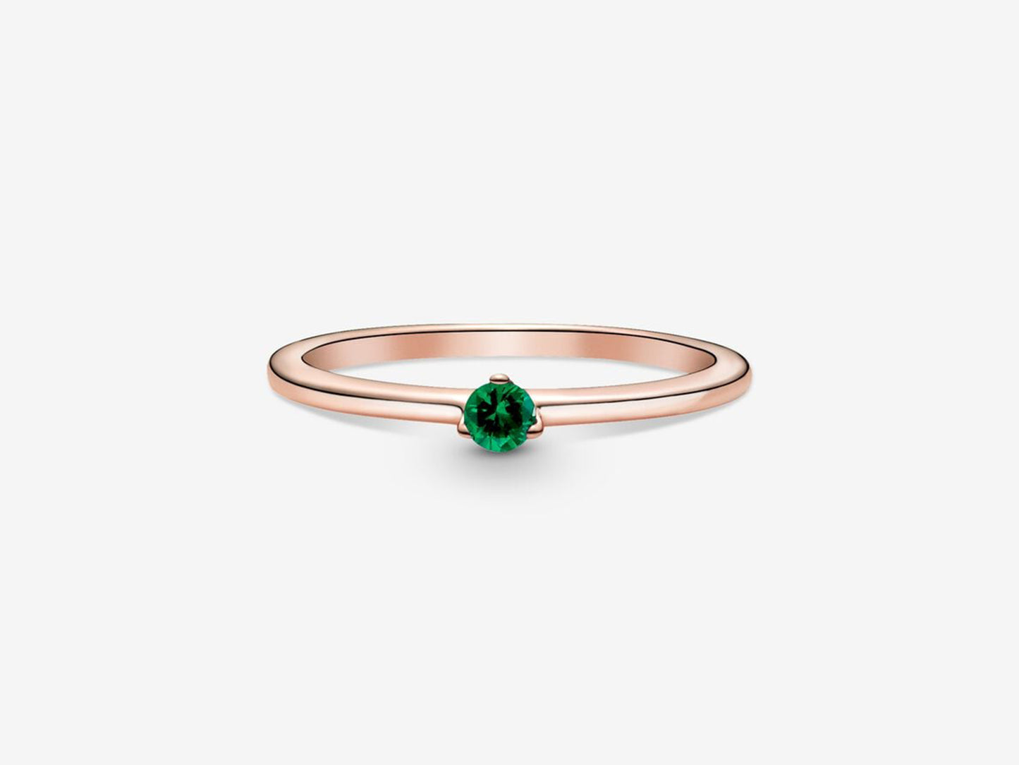 Green Radiance Single Stone Ring