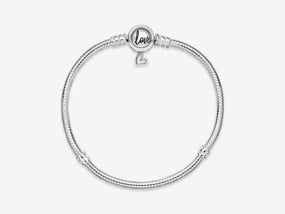 Hand-Drawn Heart Clasp Bracelet