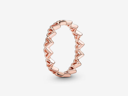 Hand-Drawn Heartstack Ring