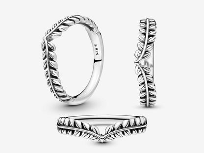 Wheat Grains Wishbone Ring