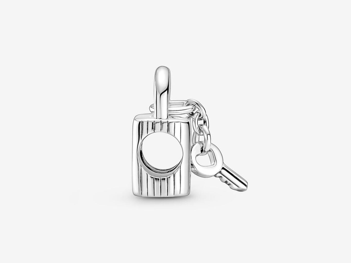 Padlock & Heart Key Charm