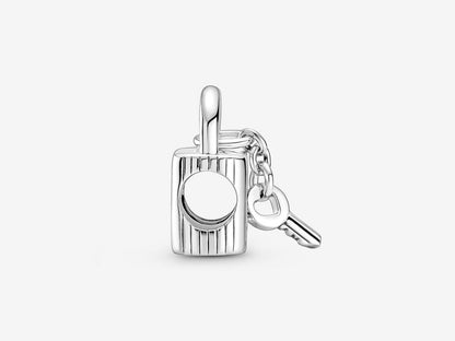 Padlock & Heart Key Charm