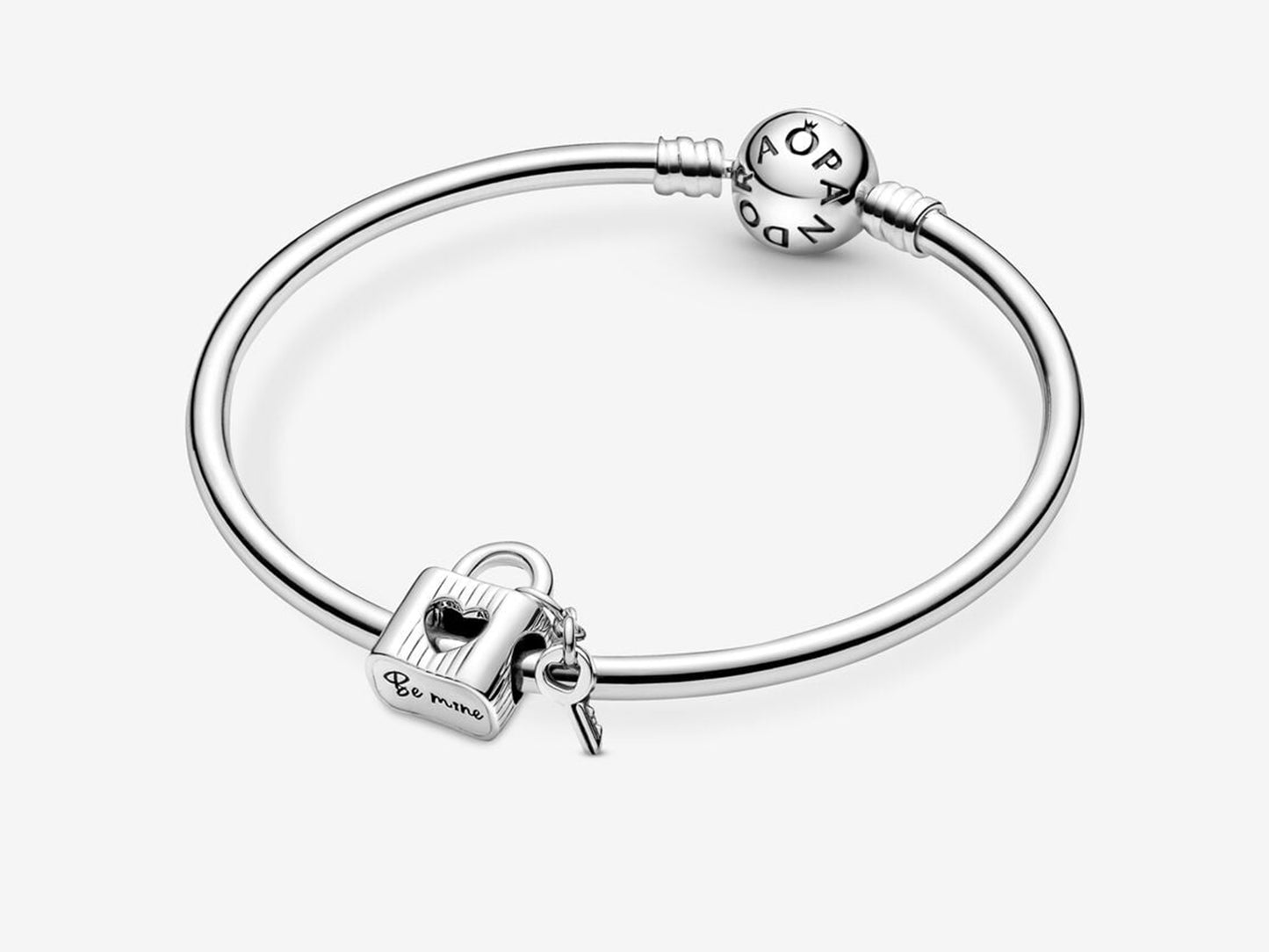 Padlock & Heart Key Charm