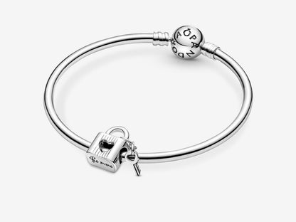 Padlock & Heart Key Charm
