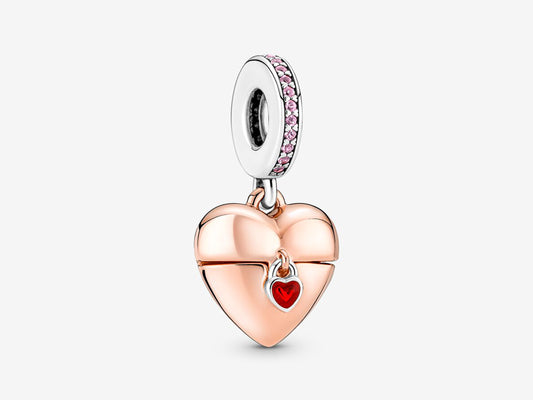 Heart-Shaped Confession Locket Charm