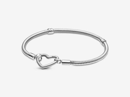 Heart Closure Snake Chain Bracelet