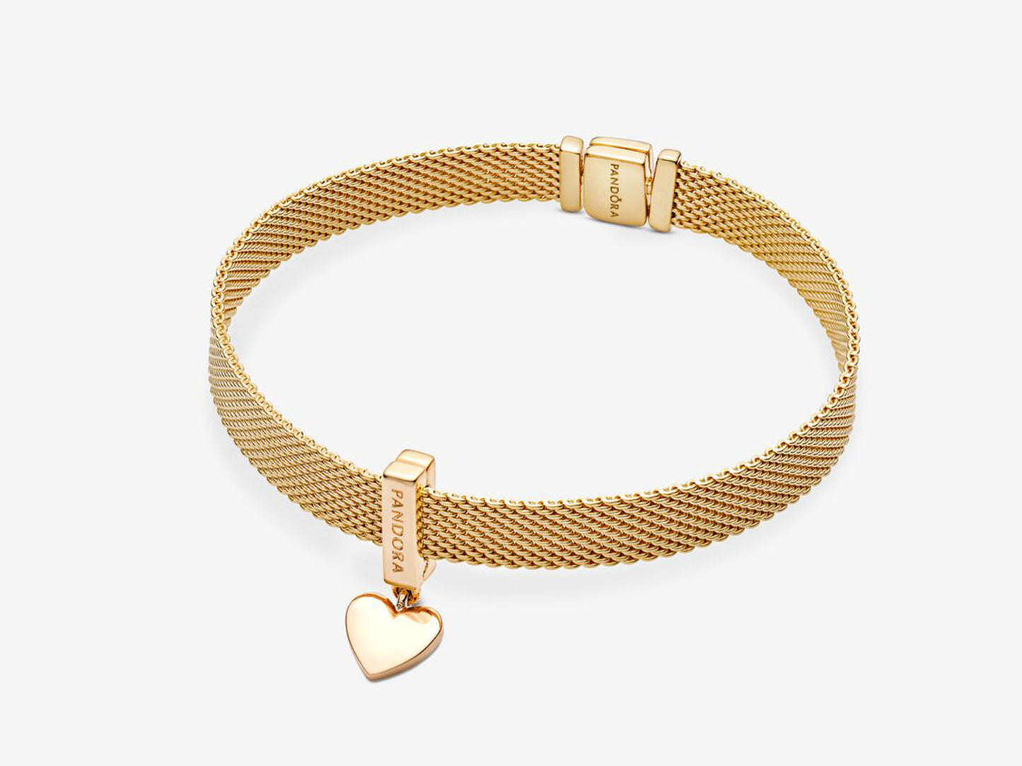 Sparkling Heart Drop Charm